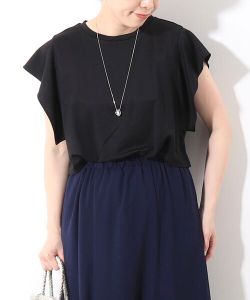 MICO COULIER（ミコクリエ）の「シアーギンガムワンピース（ワンピース・レディース・ネイビー/ブラック・38）」の19枚目の写真