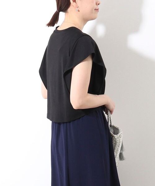 MICO COULIER（ミコクリエ）の「シアーギンガムワンピース（ワンピース・レディース・ネイビー/ブラック・38）」の20枚目の写真