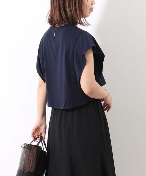 MICO COULIER（ミコクリエ）の「シアーギンガムワンピース（ワンピース・レディース・ネイビー/ブラック・38）」の4枚目の写真