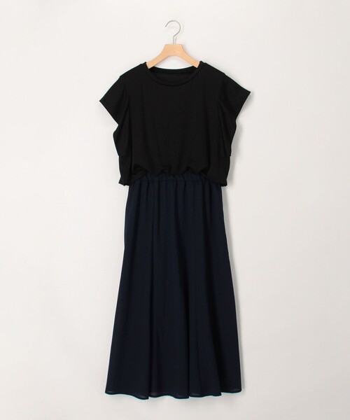 MICO COULIER（ミコクリエ）の「シアーギンガムワンピース（ワンピース・レディース・ネイビー/ブラック・38）」の5枚目の写真