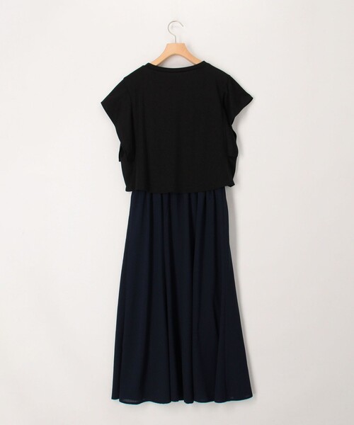 MICO COULIER（ミコクリエ）の「シアーギンガムワンピース（ワンピース・レディース・ネイビー/ブラック・38）」の6枚目の写真