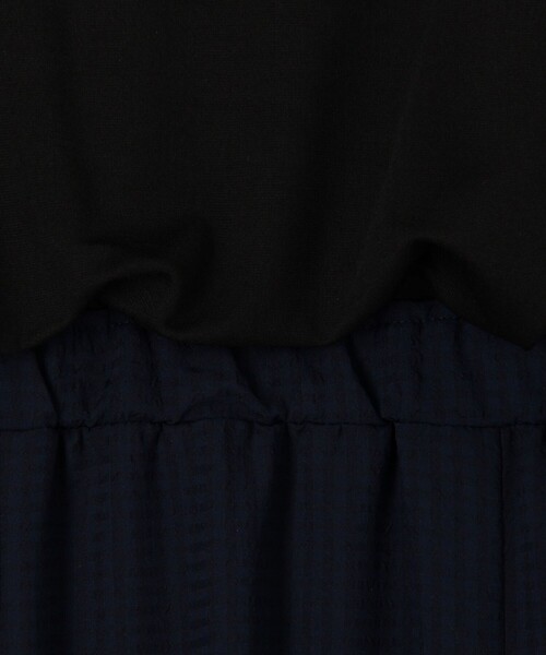 MICO COULIER（ミコクリエ）の「シアーギンガムワンピース（ワンピース・レディース・ネイビー/ブラック・38）」の12枚目の写真