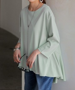 ペプラムアシメニットプルオーバー（ニット/セーター）｜SNIDEL