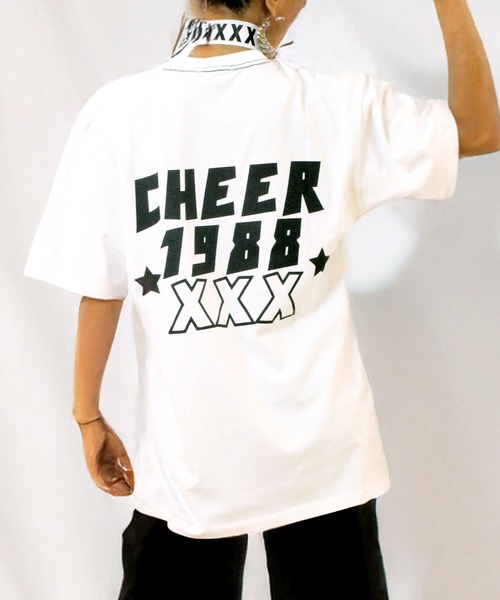CHEER(チアー)の「ネックスターバックプリントBIGTEE(Tシャツ/カットソー・レディース・ブラック/ホワイト・S/M/L)」の14枚目の写真