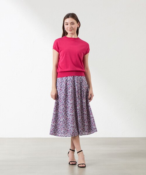 amaca（アマカ）の「シャイニーコットン混プルオーバー（ニット/セーター・レディース・ネイビー/グリーン系その他/ピンク系その他2/オフホワイト・38）」の11枚目の写真