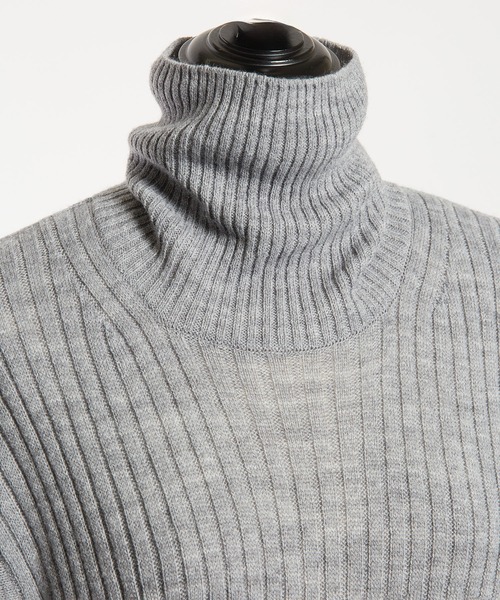 Max&Co◆ニット・セーター(厚手)/L/ウール/BEG/ダブルジップ/ハイネック 厚手 ニット レディース ニットセーター ハイネック セーター