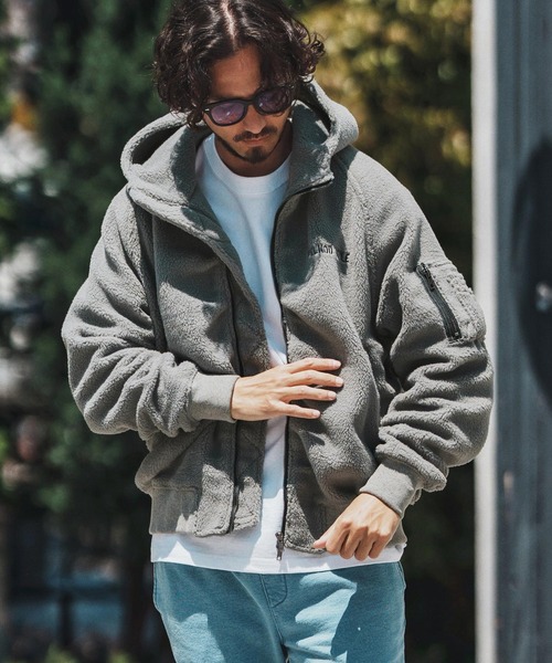 mj10790- Soft Boa Hooded MA-1 MA-1ジャケット（MA-1）｜felkod