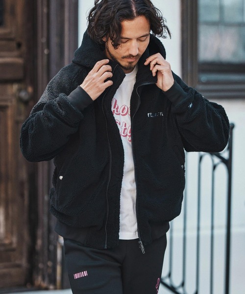 mj10790- Soft Boa Hooded MA-1 MA-1ジャケット（MA-1）｜felkod