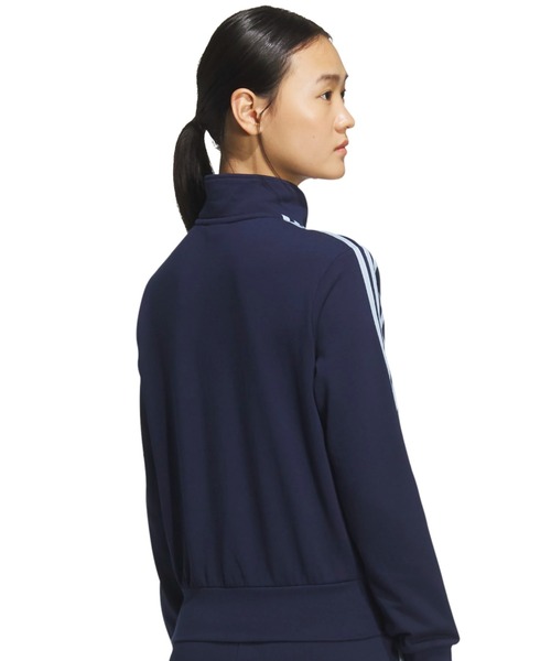 adidas(アディダス)の「adidas CROP HALFZIP SWEAT / アディダス クロップ ハーブジップ スウェット(スウェット・レディース・インディゴブルー・M/S/L)」の9枚目の写真
