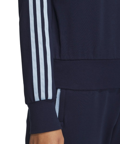 adidas(アディダス)の「adidas CROP HALFZIP SWEAT / アディダス クロップ ハーブジップ スウェット(スウェット・レディース・インディゴブルー・M/S/L)」の7枚目の写真