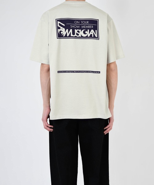 LAD MUSICIAN(ラッドミュージシャン)の「BIG T-SHIRT(Tシャツ/カットソー・メンズ・ピンクベージュ/アッシュグレー/ホワイト/ブラック/グレー系・44/42/46)」の10枚目の写真