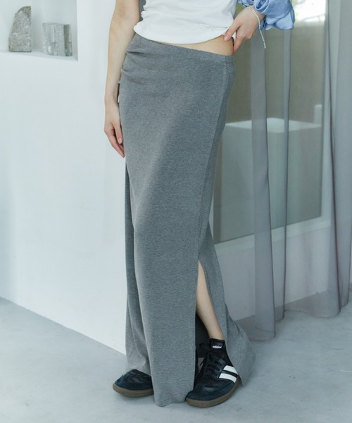 LIENCOEUR（リアンクール）の「サイドギャザータイトスカート（スカート・レディース・ダークグレー/グレー・FREE）」の15枚目の写真