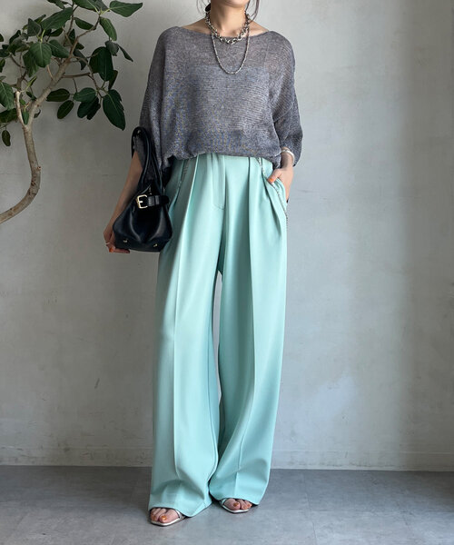 DOUDOU ドゥドゥ　メランジ5部袖プルオーバー メランジ5分袖プルオーバー | DOUDOU(ドゥドゥ)レディース | PAL