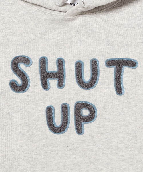 CHARI&CO（チャリアンドコー）の「CHARI&CO / SHUT UP HOODIE SWEATS（スウェット・メンズ・グレー・XL/L/M）」の4枚目の写真