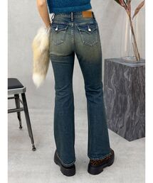 EVRIS | ヴィンテージライクダメージフレアデニムパンツ(デニムパンツ)