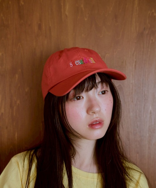 common gull products.（コモンガルプロダクツ）の「shesaidthat×common gull products. こんにちは、コーヒーでもどうですか？” cap ”（キャップ・レディース・ピンク系/ネイビー・フリー）」の10枚目の写真