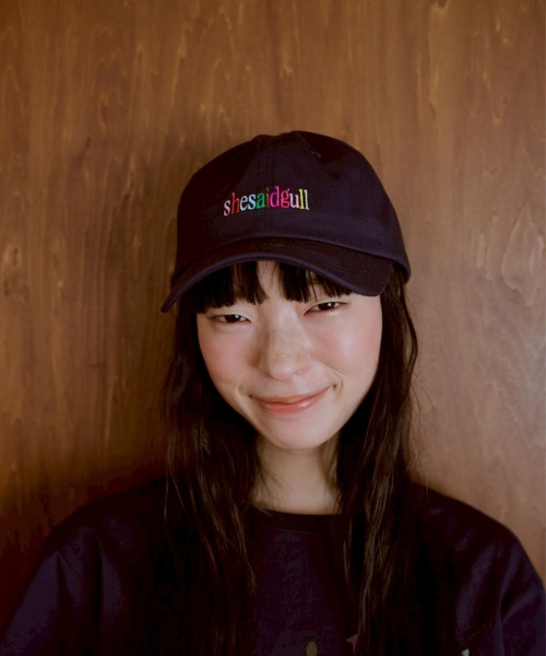 common gull products.（コモンガルプロダクツ）の「shesaidthat×common gull products. こんにちは、コーヒーでもどうですか？” cap ”（キャップ・レディース・ピンク系/ネイビー・フリー）」の20枚目の写真
