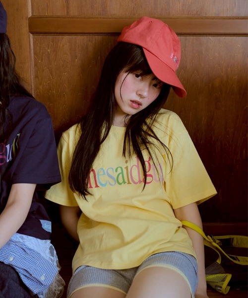 common gull products.（コモンガルプロダクツ）の「shesaidthat×common gull products. こんにちは、コーヒーでもどうですか？” cap ”（キャップ・レディース・ピンク系/ネイビー・フリー）」の14枚目の写真