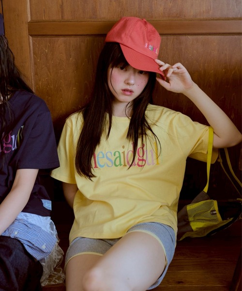 common gull products.（コモンガルプロダクツ）の「shesaidthat×common gull products. こんにちは、コーヒーでもどうですか？” cap ”（キャップ・レディース・ピンク系/ネイビー・フリー）」の16枚目の写真