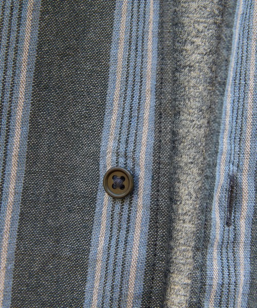 WILD LIFE TAILOR Adam et Rope'（ワイルドテーラーアダムエロペ　）の「【WILD LIFE TAILOR】カディコットン ロングスリーブ レギュラーカラーシャツ / ロングシーズン着用可能（シャツ/ブラウス・メンズ・グレー/ブラック系その他3・M/L）」の19枚目の写真