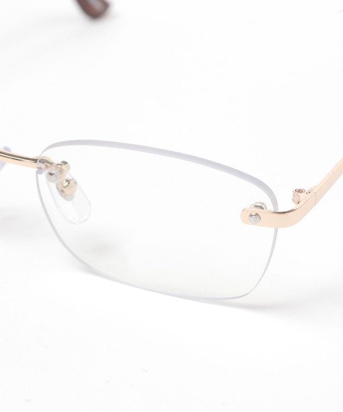 Heather（ヘザー）の「リムレススクエアメガネ　497308（メガネ・レディース・シルバー・ONE SIZE）」の13枚目の写真