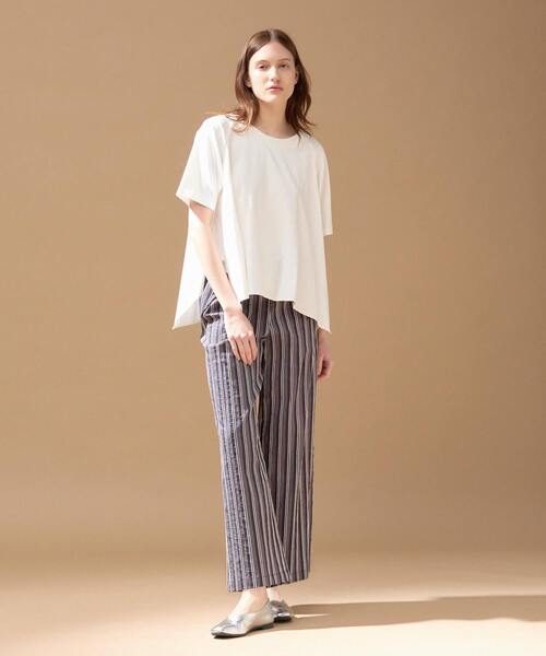 【LOURMARIN】フレアーヘムTシャツ