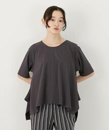 【LOURMARIN】フレアーヘムTシャツ