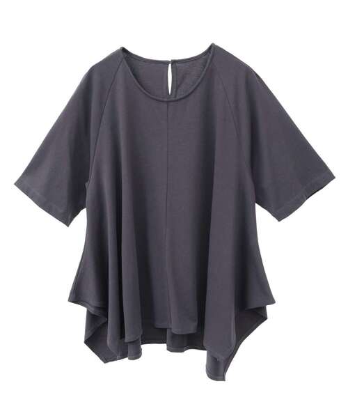 LOGEMENT DE CLAIRE（ロジュモンドクレール）の「【LOURMARIN】フレアーヘムTシャツ（Tシャツ/カットソー・レディース・グリーン/スミクロ/オフホワイト・FREE）」の22枚目の写真