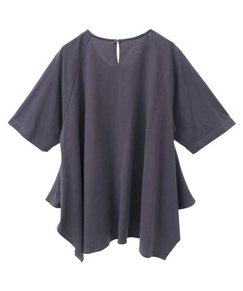 LOGEMENT DE CLAIRE（ロジュモンドクレール）の「【LOURMARIN】フレアーヘムTシャツ（Tシャツ/カットソー・レディース・グリーン/スミクロ/オフホワイト・FREE）」の21枚目の写真