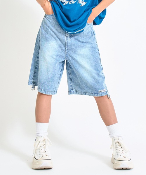 ANAP GiRL(アナップガール)の「ANAPR+S【リラスポ】2WAY デニム パンツ【キッズお揃い】(デニムパンツ・キッズ・ブラック/ブルー・M/S/XS)」の17枚目の写真