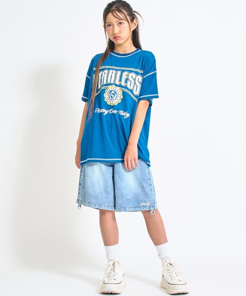 ANAP GiRL(アナップガール)の「ANAPR+S【リラスポ】2WAY デニム パンツ【キッズお揃い】(デニムパンツ・キッズ・ブラック/ブルー・M/S/XS)」の19枚目の写真
