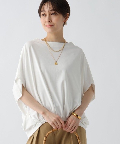 Elura(エルーラ)の「ドレスアップバルーンプルオーバー / 494673(Tシャツ/カットソー・レディース・ブラック/ブラウン/ホワイト/ネイビー・FREE)」の1枚目の写真
