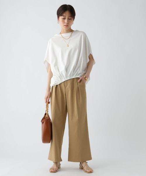 Elura(エルーラ)の「ドレスアップバルーンプルオーバー / 494673(Tシャツ/カットソー・レディース・ブラック/ブラウン/ホワイト/ネイビー・FREE)」の6枚目の写真