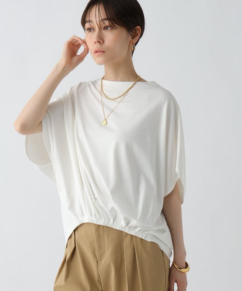 Elura(エルーラ)の「ドレスアップバルーンプルオーバー / 494673(Tシャツ/カットソー・レディース・ブラック/ブラウン/ホワイト/ネイビー・FREE)」の7枚目の写真