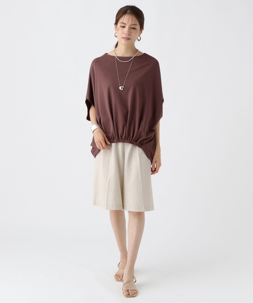 Elura(エルーラ)の「ドレスアップバルーンプルオーバー / 494673(Tシャツ/カットソー・レディース・ブラック/ブラウン/ホワイト/ネイビー・FREE)」の11枚目の写真