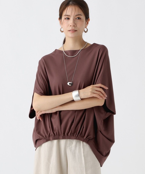 Elura(エルーラ)の「ドレスアップバルーンプルオーバー / 494673(Tシャツ/カットソー・レディース・ブラック/ブラウン/ホワイト/ネイビー・FREE)」の14枚目の写真