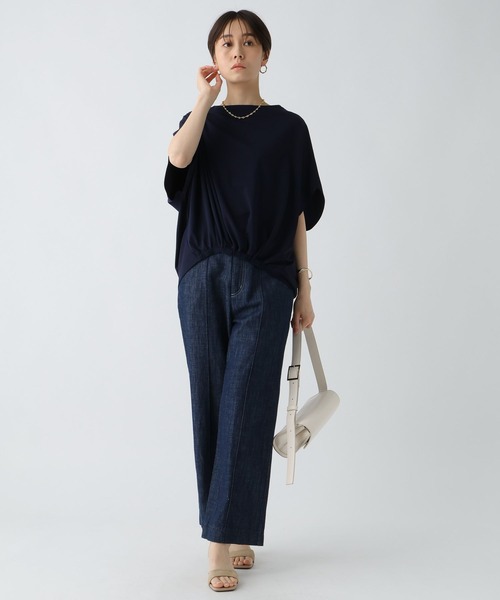 Elura(エルーラ)の「ドレスアップバルーンプルオーバー / 494673(Tシャツ/カットソー・レディース・ブラック/ブラウン/ホワイト/ネイビー・FREE)」の18枚目の写真