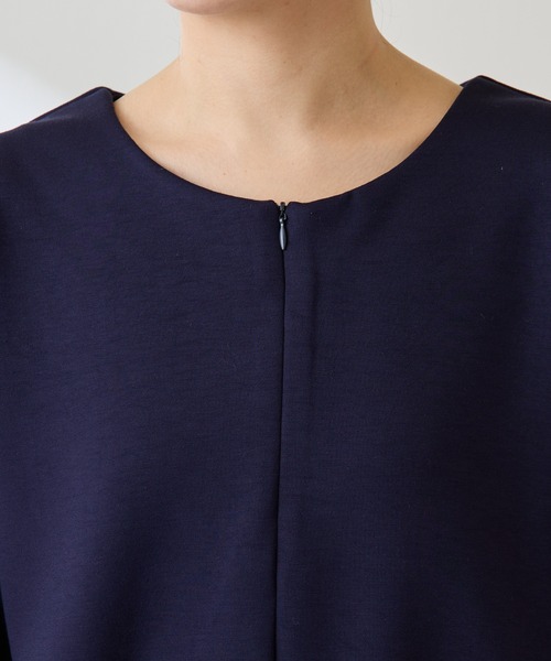 COLLAGE GALLARDAGALANTE(コラージュガリャルダガランテ)の「フロントZIPロンT/WEB限定(Tシャツ/カットソー・レディース・オフホワイト/グレー/ネイビー・FREE)」の7枚目の写真