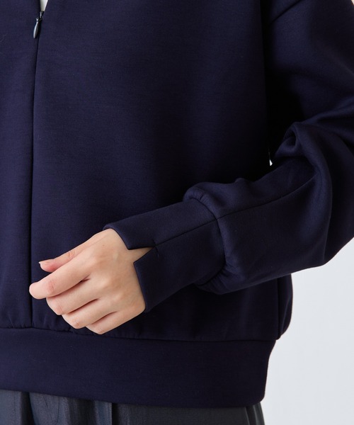 COLLAGE GALLARDAGALANTE(コラージュガリャルダガランテ)の「フロントZIPロンT/WEB限定(Tシャツ/カットソー・レディース・オフホワイト/グレー/ネイビー・FREE)」の5枚目の写真