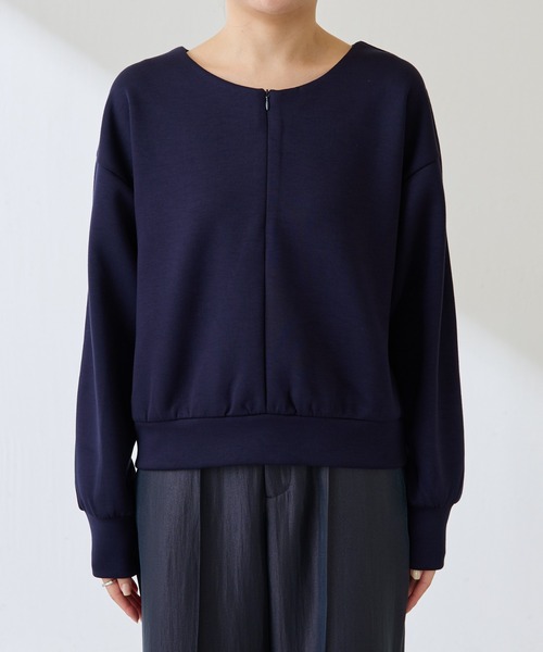 COLLAGE GALLARDAGALANTE(コラージュガリャルダガランテ)の「フロントZIPロンT/WEB限定(Tシャツ/カットソー・レディース・オフホワイト/グレー/ネイビー・FREE)」の10枚目の写真