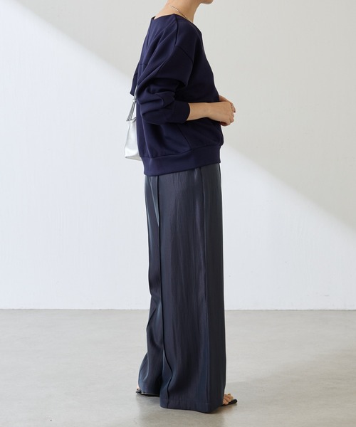 COLLAGE GALLARDAGALANTE(コラージュガリャルダガランテ)の「フロントZIPロンT/WEB限定(Tシャツ/カットソー・レディース・オフホワイト/グレー/ネイビー・FREE)」の14枚目の写真