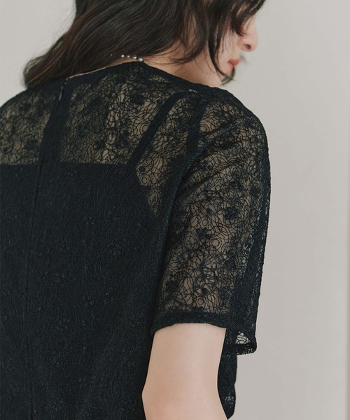 kaene（カエン）の「バルーンデザインミックスパンツドレス（つなぎ/オールインワン・レディース・ベージュ/ブラック・M/S）」の7枚目の写真