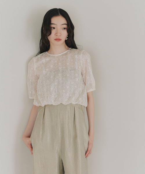 kaene（カエン）の「バルーンデザインミックスパンツドレス（つなぎ/オールインワン・レディース・ベージュ/ブラック・M/S）」の10枚目の写真