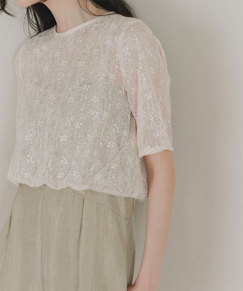 kaene（カエン）の「バルーンデザインミックスパンツドレス（つなぎ/オールインワン・レディース・ベージュ/ブラック・M/S）」の13枚目の写真