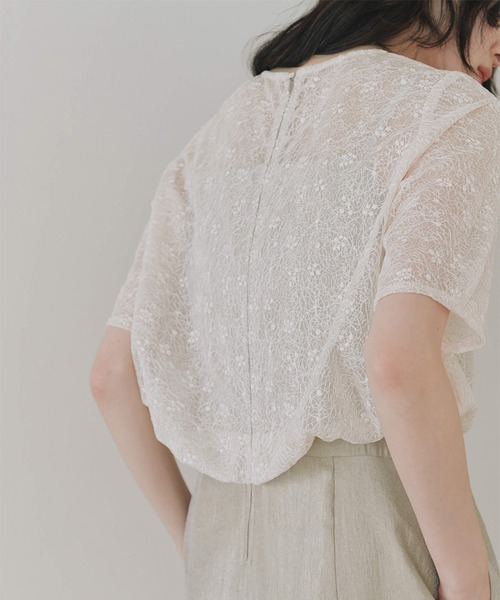 kaene（カエン）の「バルーンデザインミックスパンツドレス（つなぎ/オールインワン・レディース・ベージュ/ブラック・M/S）」の14枚目の写真