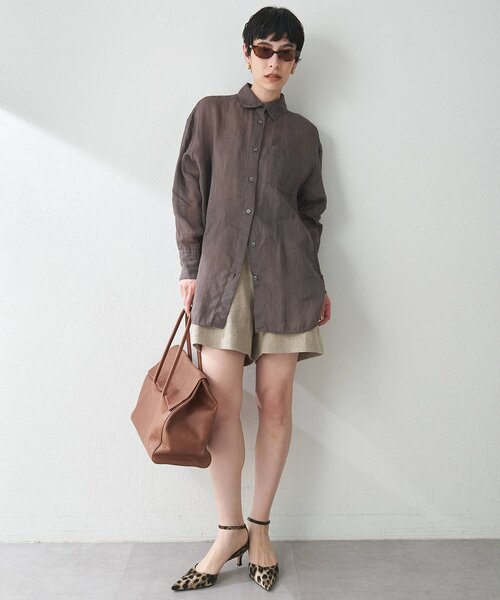 美品 Whim Gazette ウィムガゼット 24SS ラミーシャツ セール】ラミーシャツ（シャツ/ブラウス）｜Whim Gazette