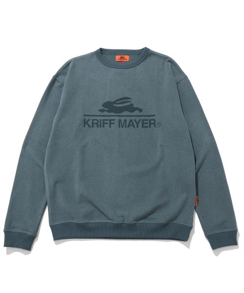 KRIFF MAYER（クリフメイヤー）の「【ストレッチ】もちのびロゴロンT（Tシャツ/カットソー・メンズ・グレー/ダークブルー/レッド/ダークブラウン/ナチュラル/ブラック/カラフル・LARGE/MEDIUM/X-LARGE）」の5枚目の写真