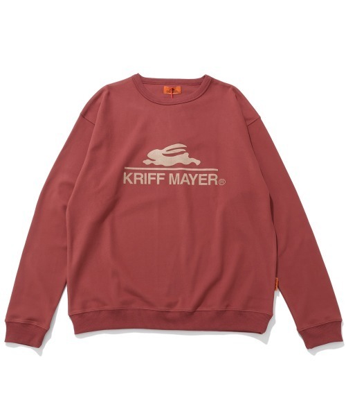 KRIFF MAYER（クリフメイヤー）の「【ストレッチ】もちのびロゴロンT（Tシャツ/カットソー・メンズ・グレー/ダークブルー/レッド/ダークブラウン/ナチュラル/ブラック/カラフル・LARGE/MEDIUM/X-LARGE）」の6枚目の写真