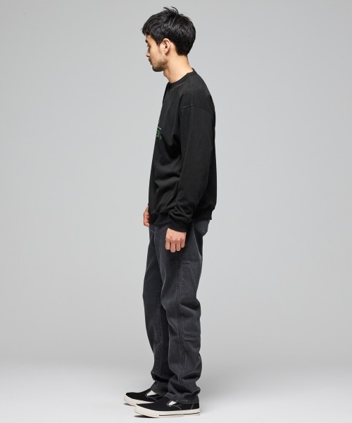 KRIFF MAYER（クリフメイヤー）の「【ストレッチ】もちのびロゴロンT（Tシャツ/カットソー・メンズ・グレー/ダークブルー/レッド/ダークブラウン/ナチュラル/ブラック/カラフル・LARGE/MEDIUM/X-LARGE）」の21枚目の写真