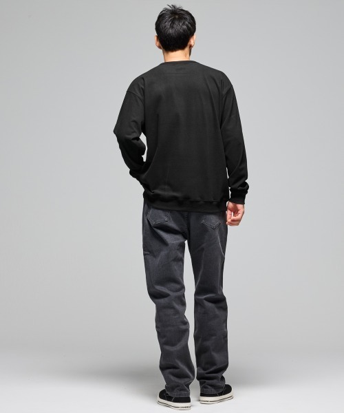 KRIFF MAYER（クリフメイヤー）の「【ストレッチ】もちのびロゴロンT（Tシャツ/カットソー・メンズ・グレー/ダークブルー/レッド/ダークブラウン/ナチュラル/ブラック/カラフル・LARGE/MEDIUM/X-LARGE）」の8枚目の写真